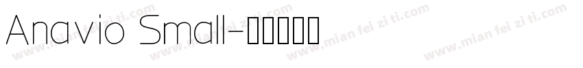 Anavio Small字体转换